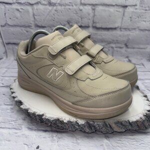 New Balance Women 577 V1 Wide Hook & Loop Leather Walking Shoes Size 8EE WW577VB